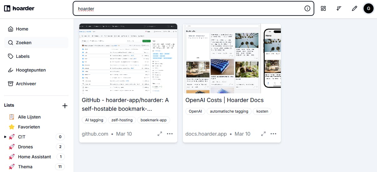 Met de krachtige zoekfunctie kun je alle inhoud gemakkelijk doorzoeken.