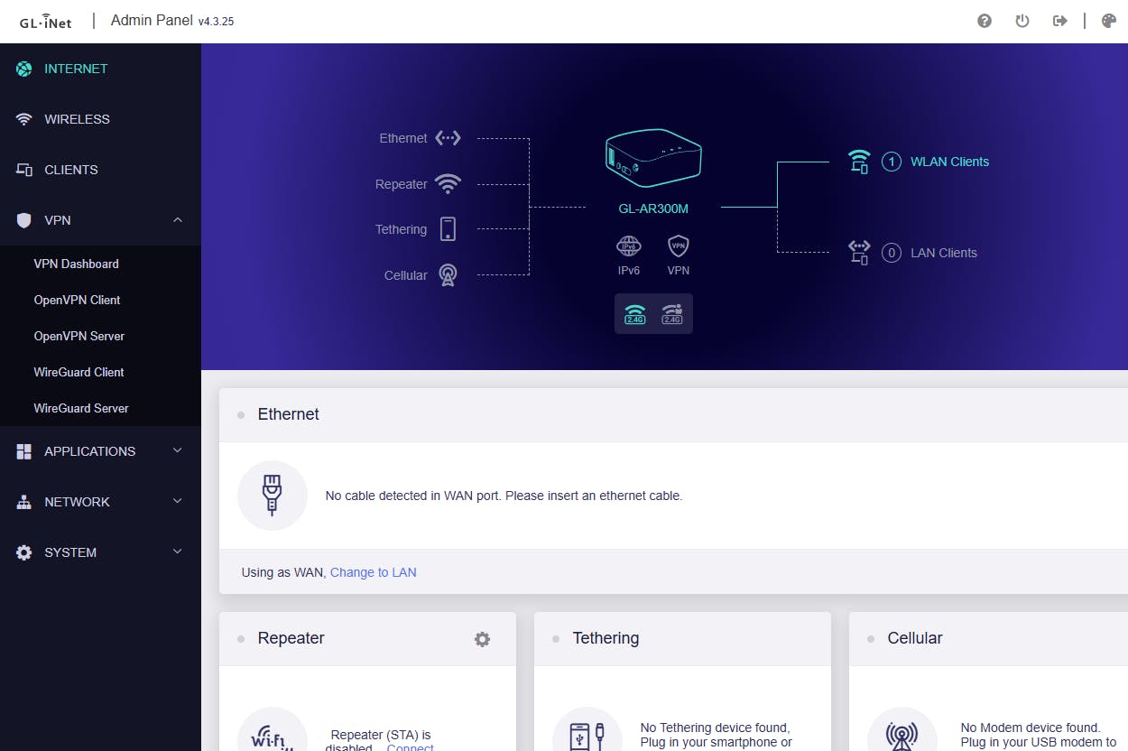 Routers van GL.iNet gebruiken OpenWrt met een eigen schil.