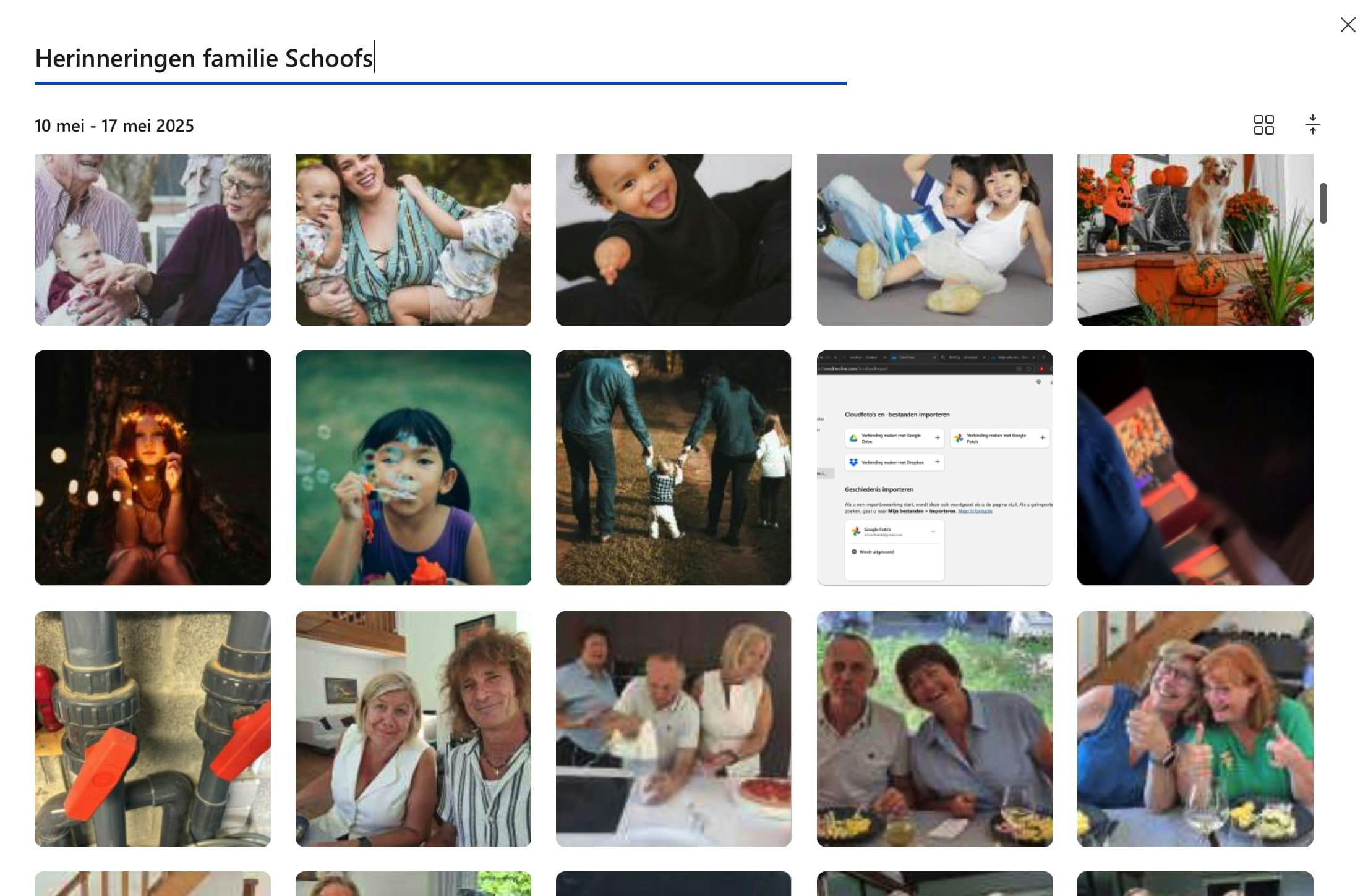 Vul het nieuwe album met foto's en filmpjes.