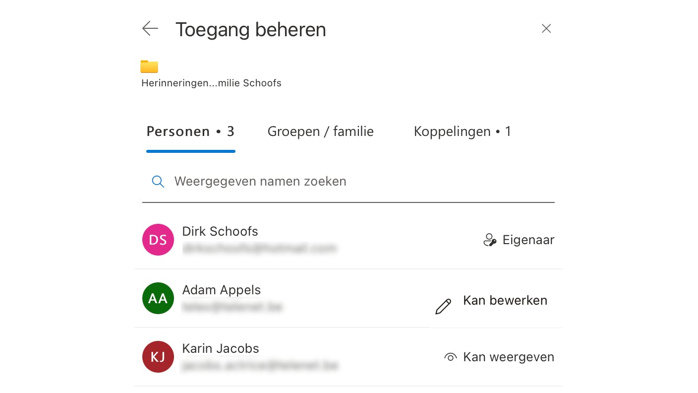 Je kunt de machtigingen altijd weer aanpassen.