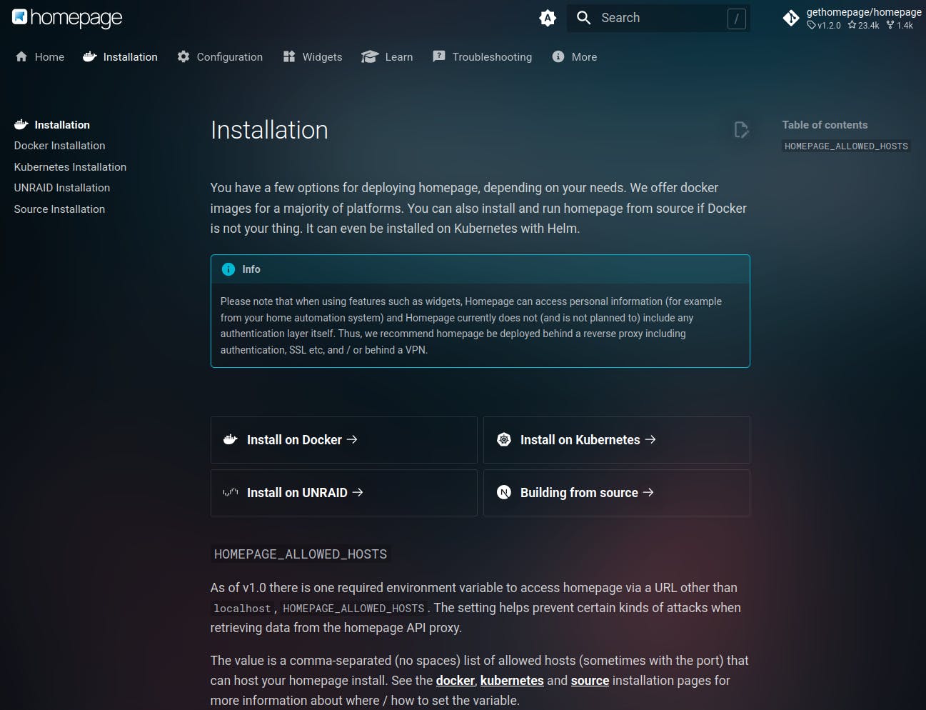 Homepage kun je op diverse manieren installeren.