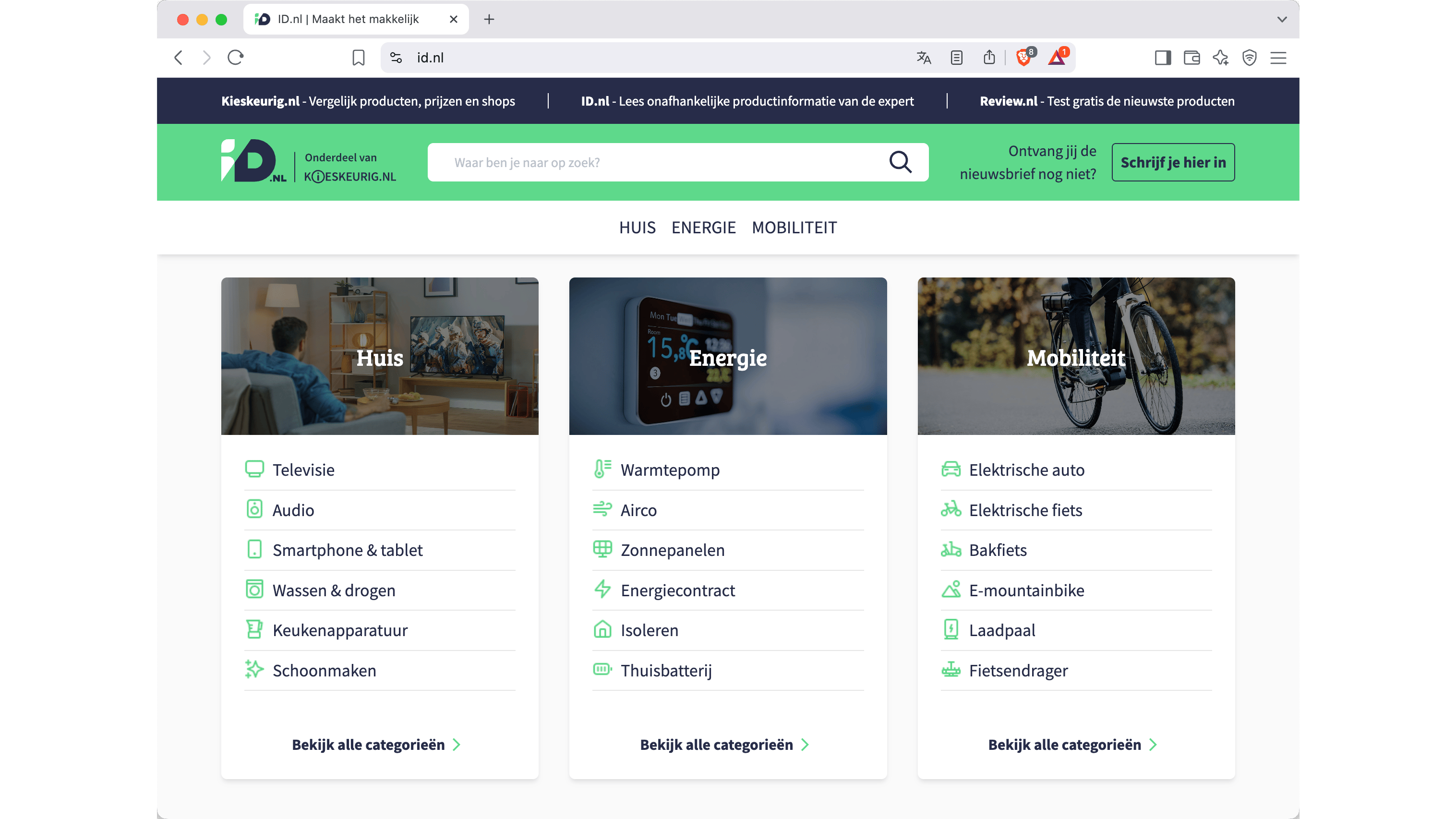 Brave is een privacyvriendelijke browser.