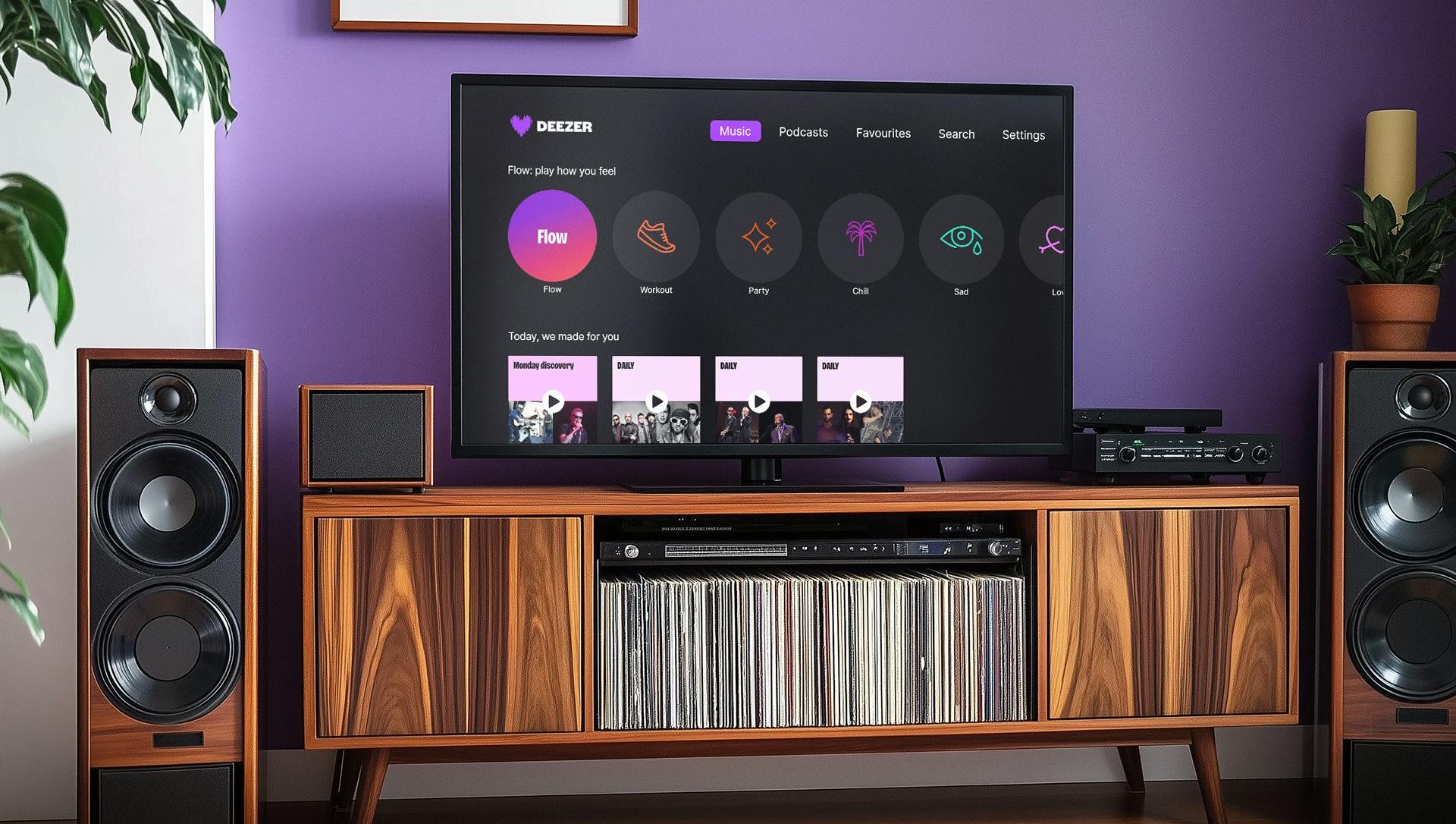 Deezer staat bekend om zijn brede apparaatondersteuning, zoals smart-tv’s met het besturingssysteem Titan OS.