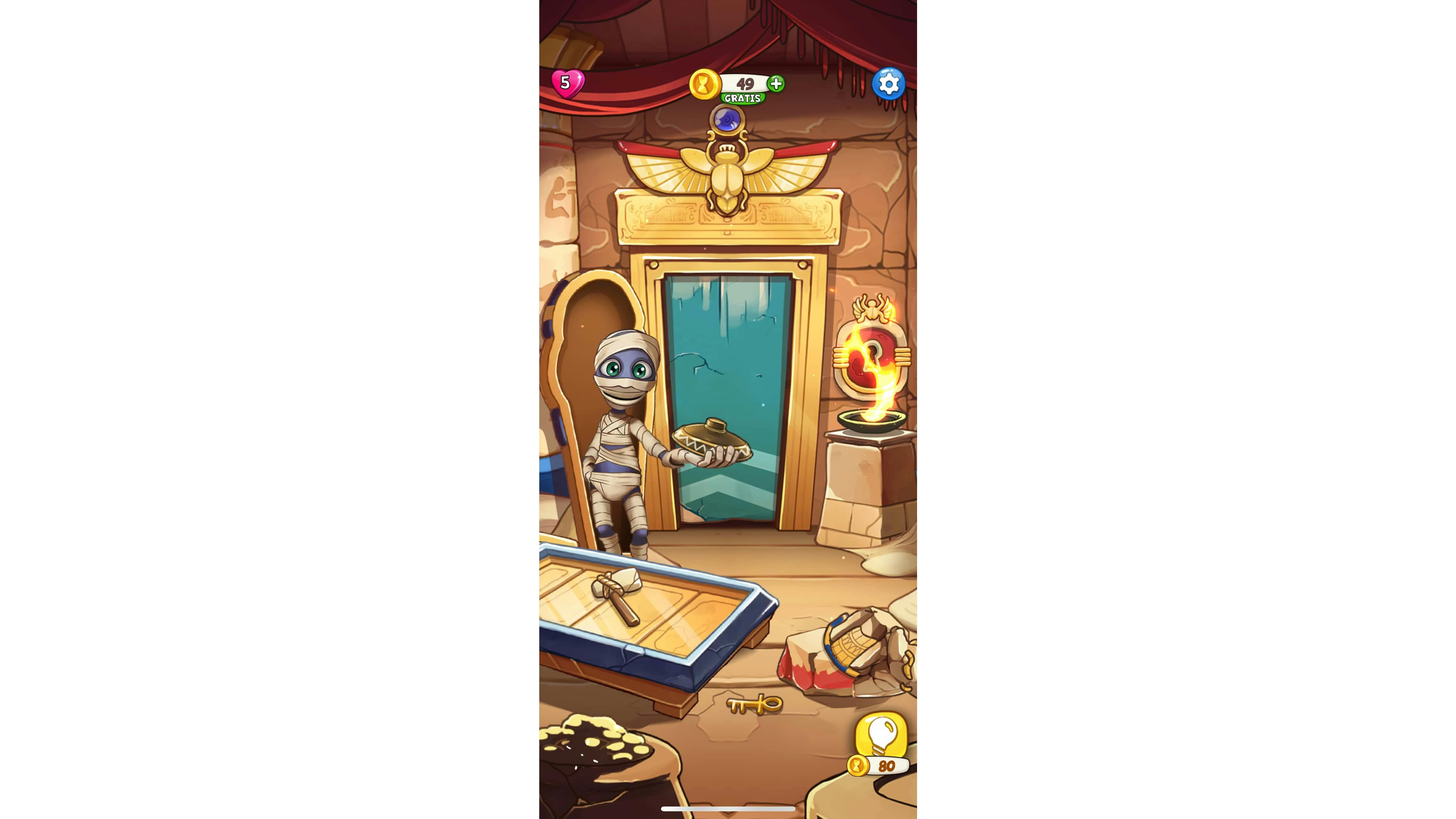 Probeer met logisch nadenken de kamerdeur te openen.