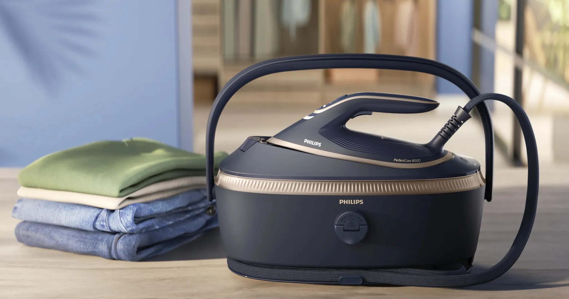 Nieuwe Philips PerfectCare 8000: slimme stoomgenerator met AI-bewegingssensor