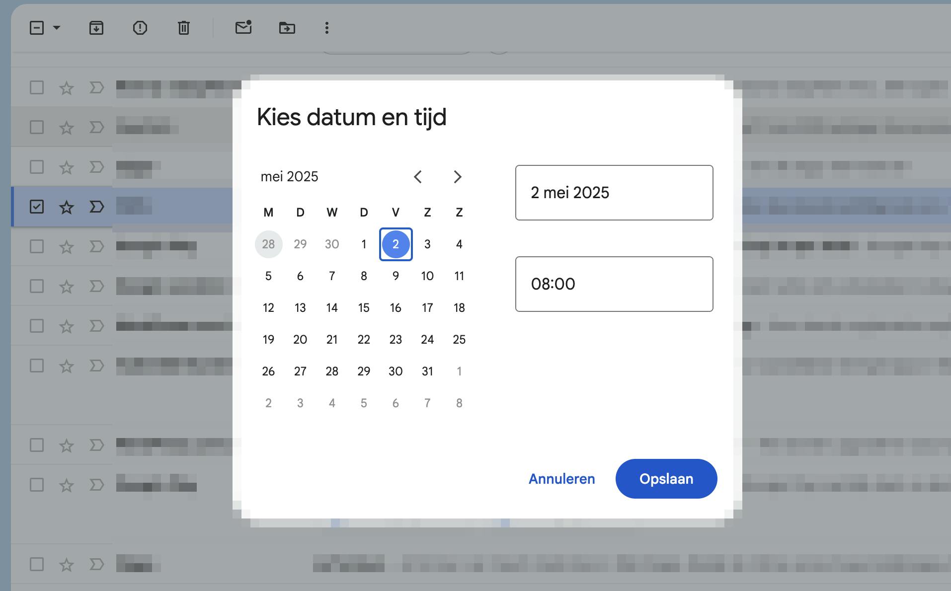 Snoozen, of opvolgen, is een goede manier om jezelf te herinneren aan een eerder verzonden mail.