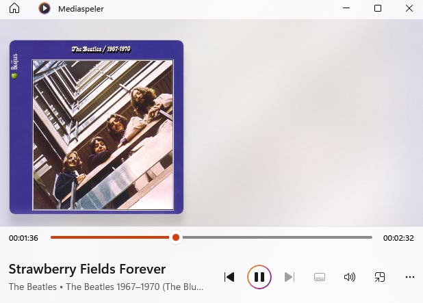 De metadata van een mp3-bestand kan onder andere de albumhoes bevatten die getoond wordt als je het bestand afspeelt.