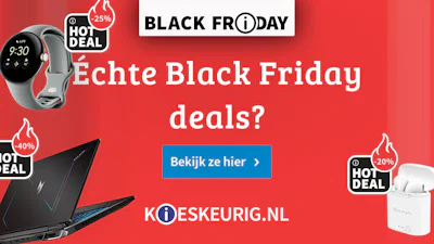 Black Friday 2025 is begonnen: vind de beste deals op Kieskeurig.nl