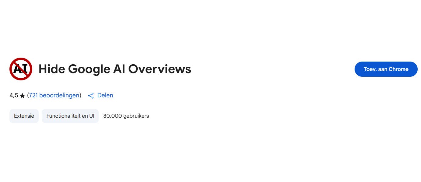 Een gemakkelijke manier is natuurlijk een extensie installeren.