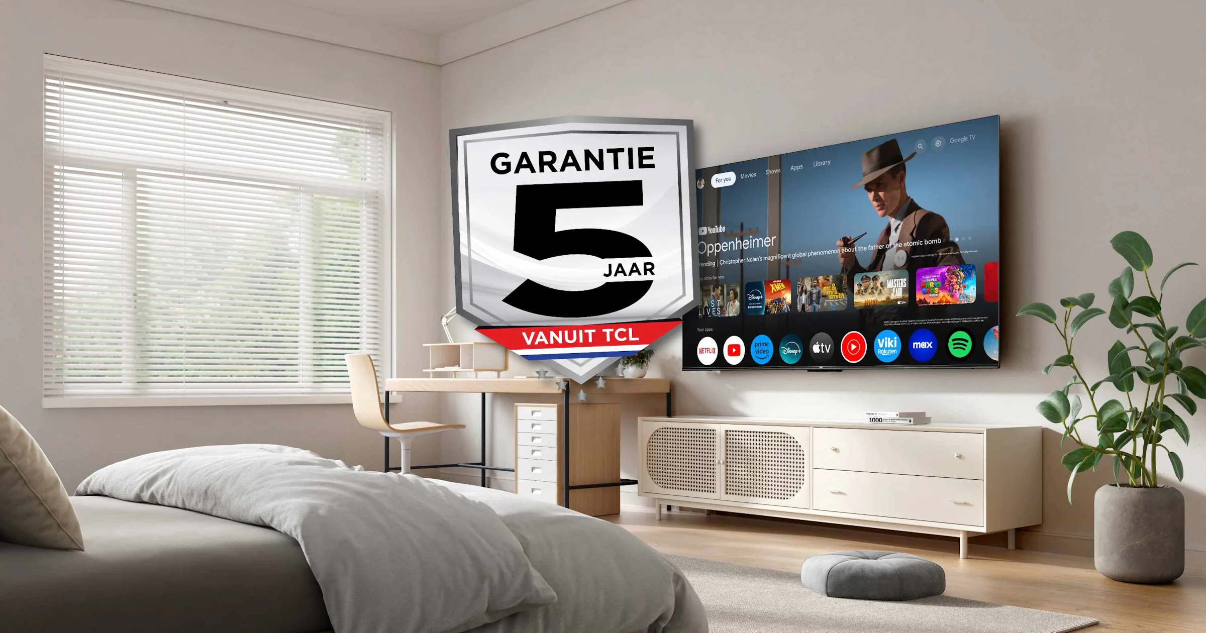 TCL komt met vijf jaar fabrieksgarantie op geselecteerde televisies in Nederland