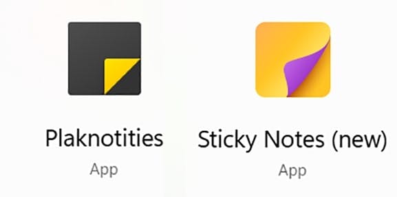Je kunt Plaknotities en Sticky Notes naast elkaar gebruiken om alsnog afbeeldingen toe te voegen.