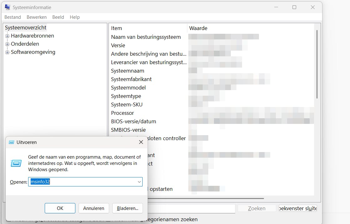 Via het uitvoervenster kun je snel bij instellingen komen die normaal gesproken diep verstopt zitten.
