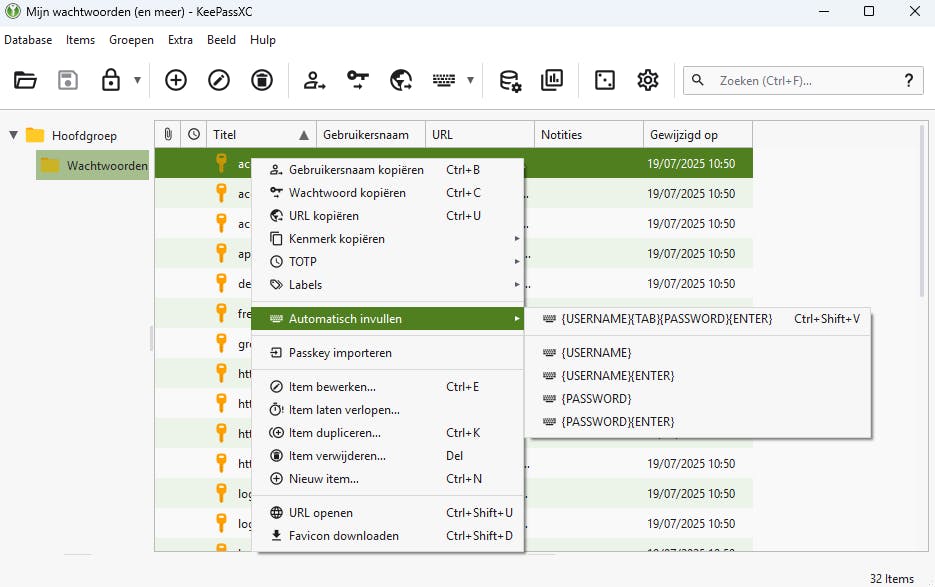 KeePassXC is een volwaardige wachtwoordmanager, weliswaar offline.