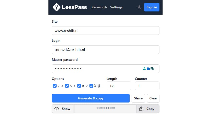 LessPass: veiliger, maar het luistert nauw en is omslachtiger.