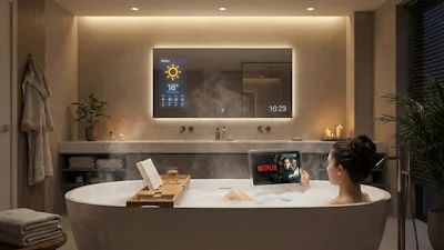 Netflixen in bad en het weerbericht op je spiegel: 18x de leukste tech voor de badkamer