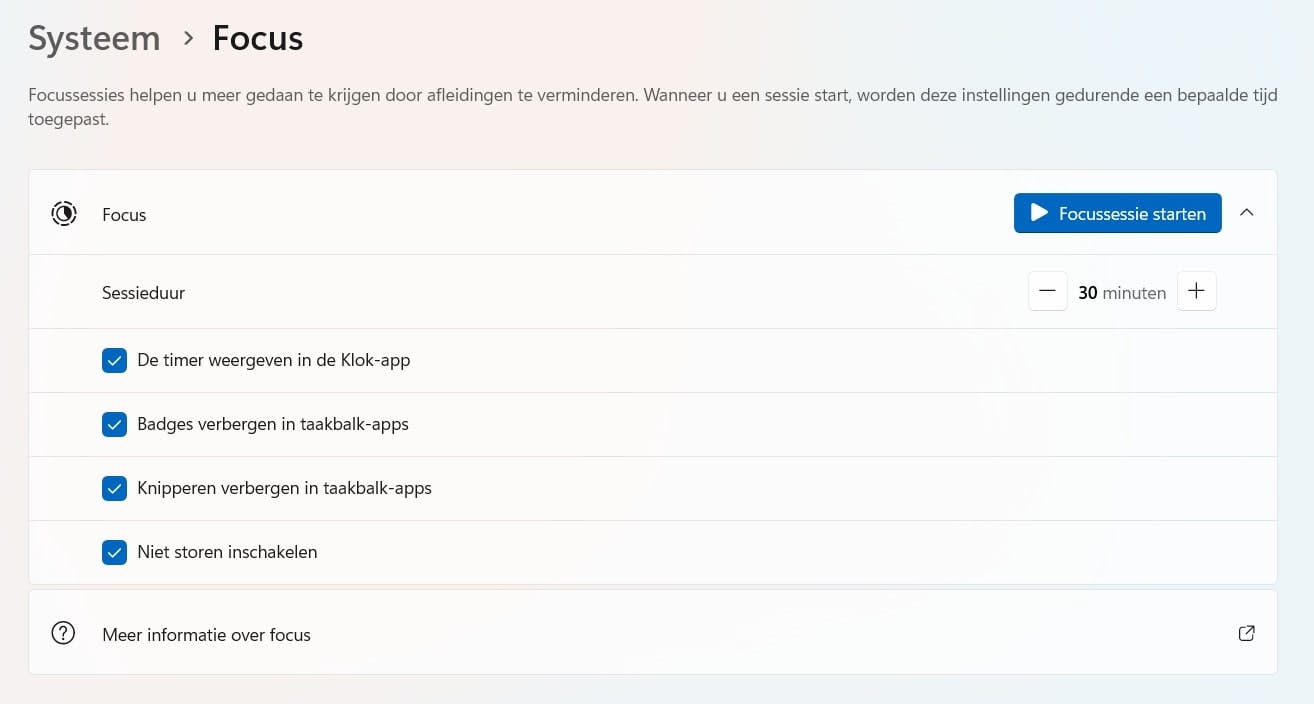 Focus is de manier om minder snel afgeleid te worden door meldingen van apps.