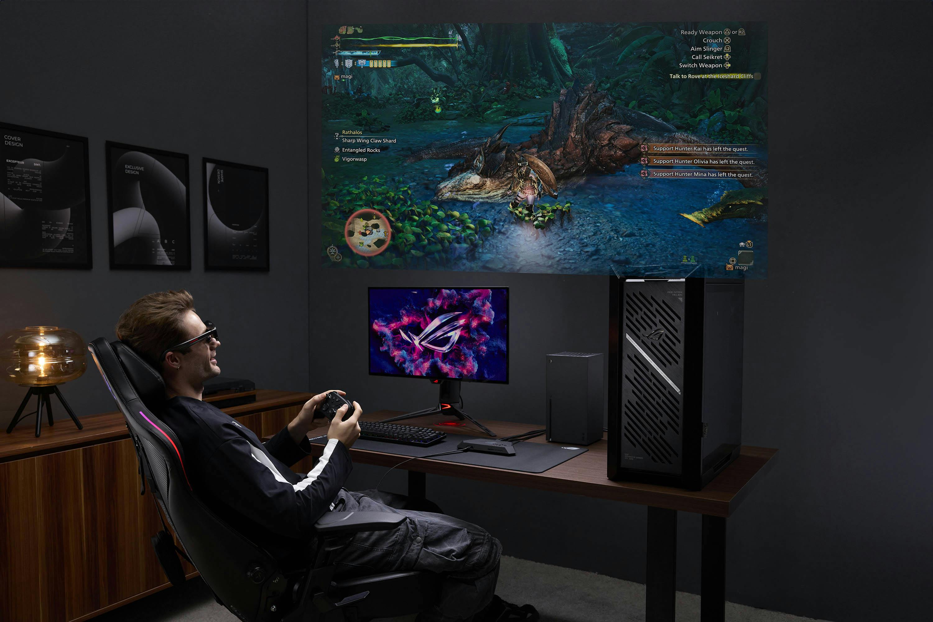 CES 2026: ASUS ROG XREAL R1: gamingbril projecteert 171-inch scherm voor je ogen