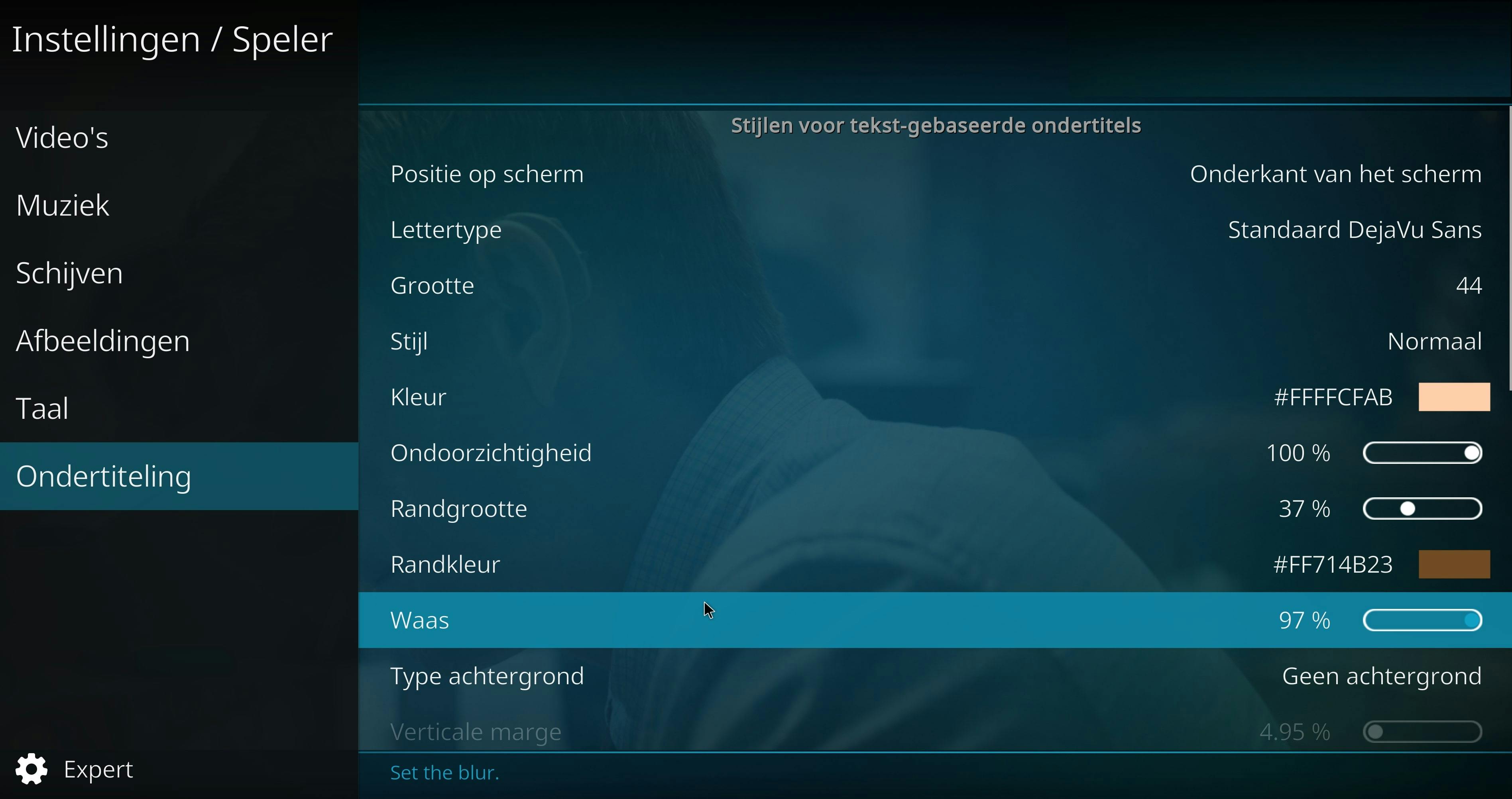 Ook in Kodi kun je de weergave van ondertitels mooi aanpassen.