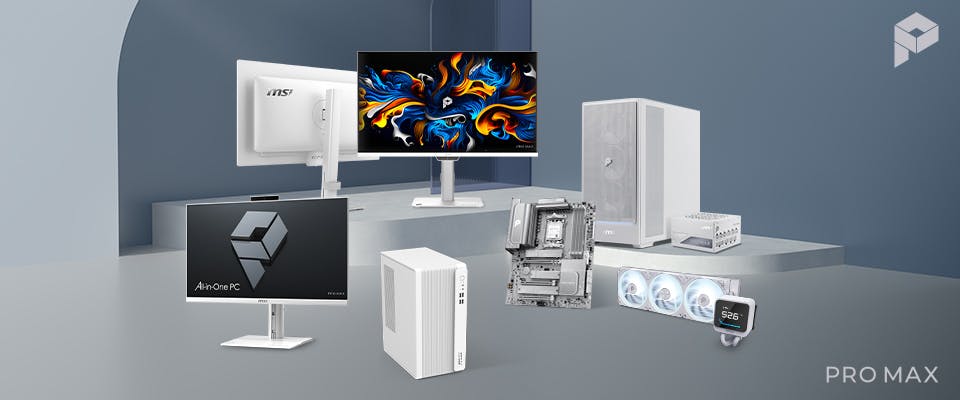 CES 2026: MSI presenteert PRO MAX-serie voor thuis- en kantoorwerk (wit voert de boventoon)