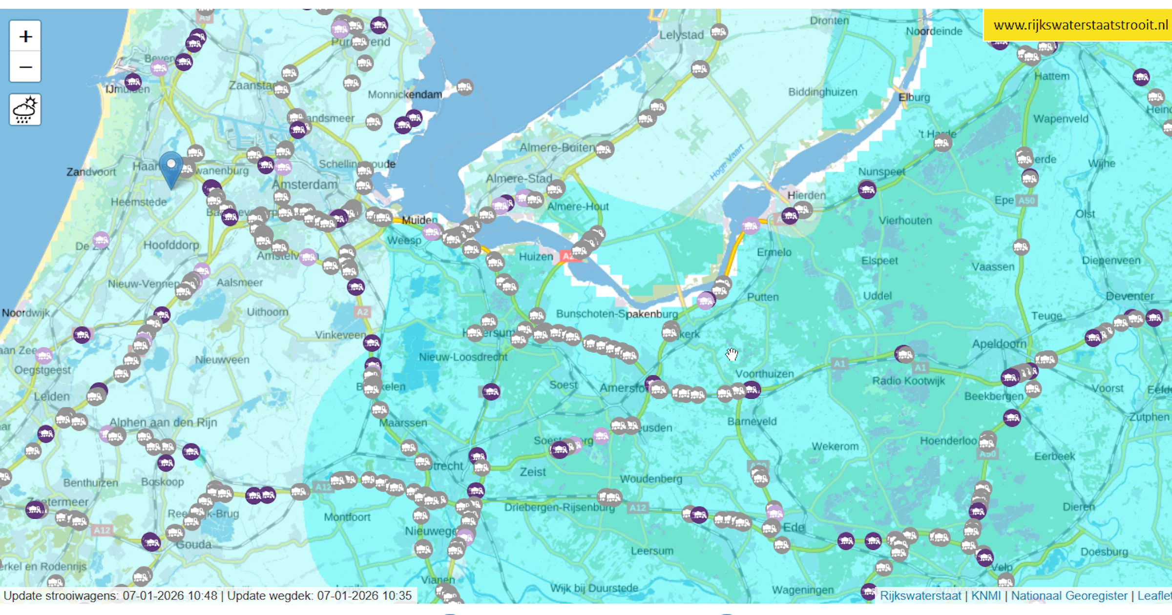 Code geel en oranje wegens ijzel: zo check je of jouw route al gestrooid is