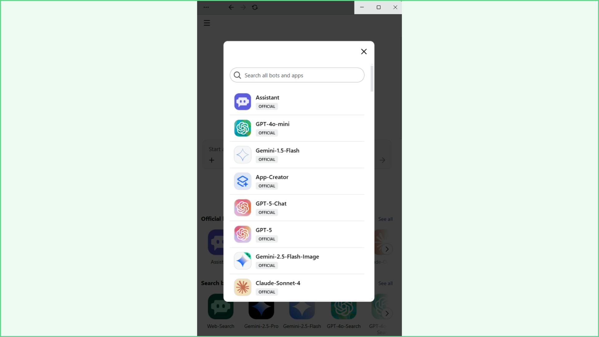 Poe bestaat ook als desktop-app en biedt toegang tot vele tientallen AI-modellen.