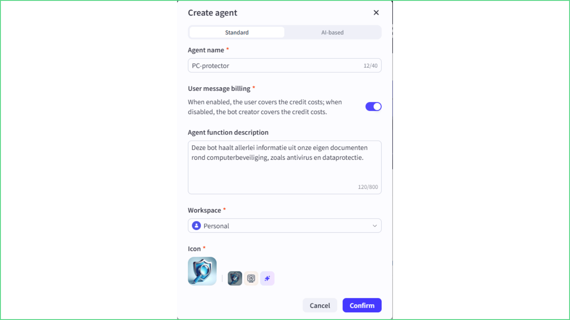 De start van je eigen AI-chatbot (of agent) in Coze.
