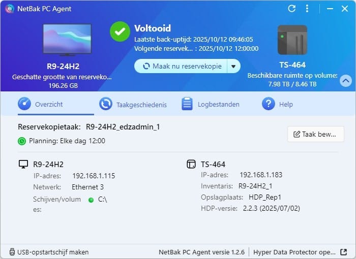 QNAP NetBak PC Agent kan behalve data back-uppen en herstellen ook het hele systeem veiligstellen en biedt hiervoor de optie een usb-opstartschijf te maken.