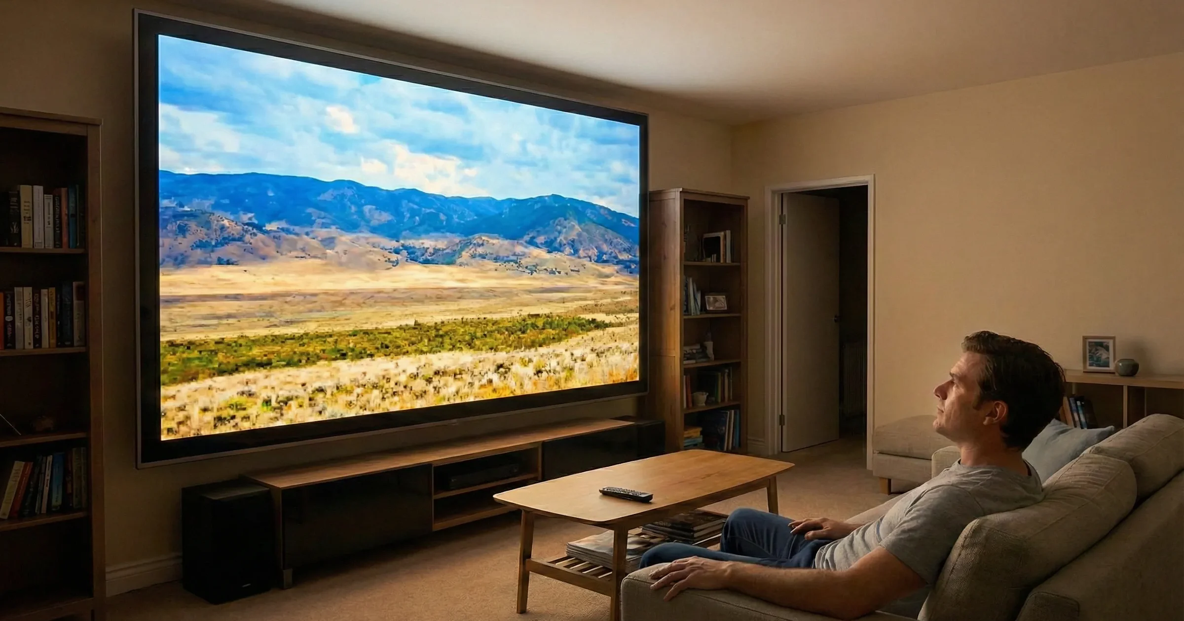 Wanneer is een tv écht te groot voor je woonkamer?