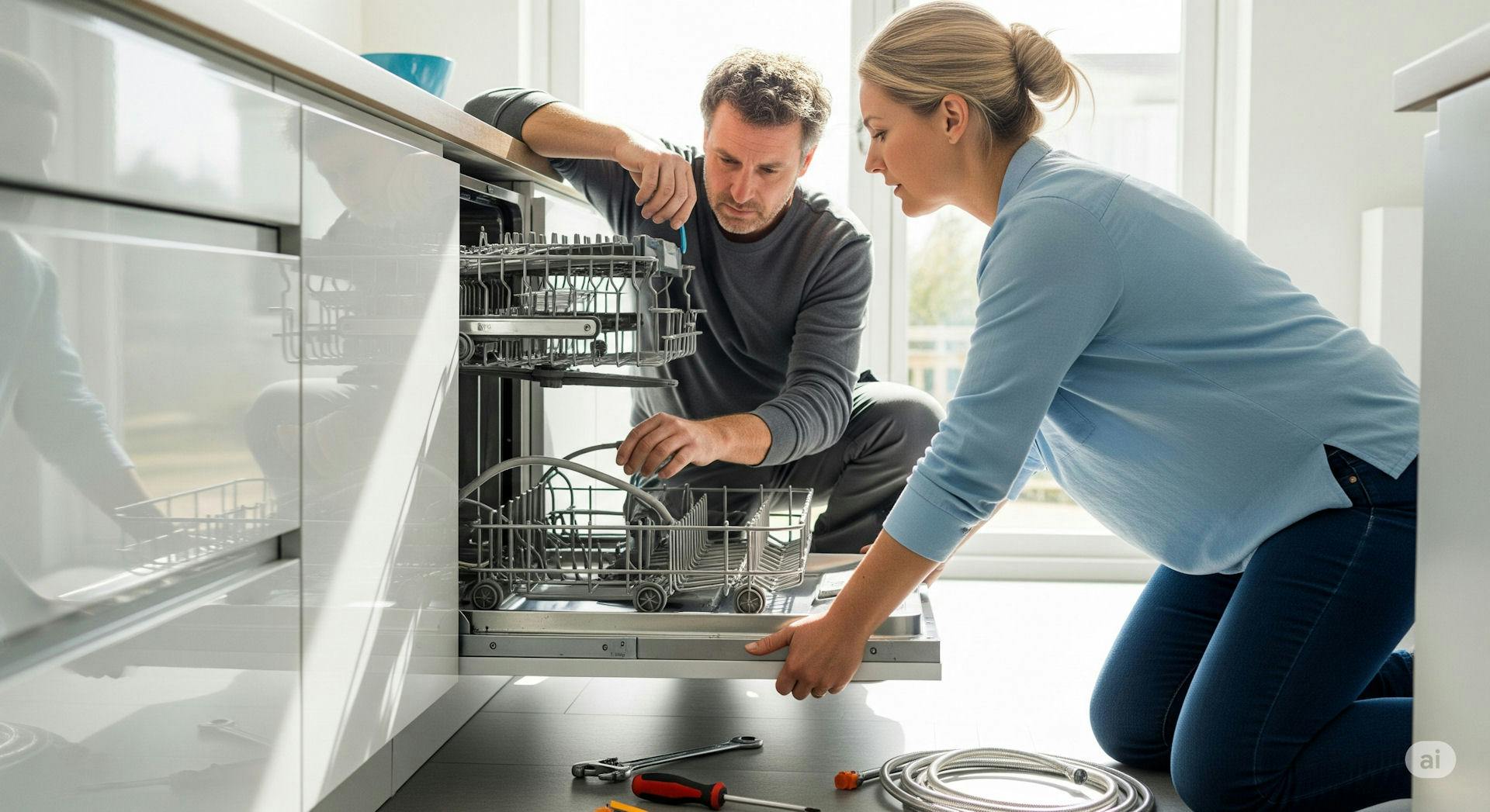 Vrijstaande vaatwasser later inbouwen: wat zijn de mogelijkheden?
