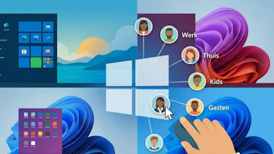 Accountbeheer in Windows: iedereen zijn eigen omgeving