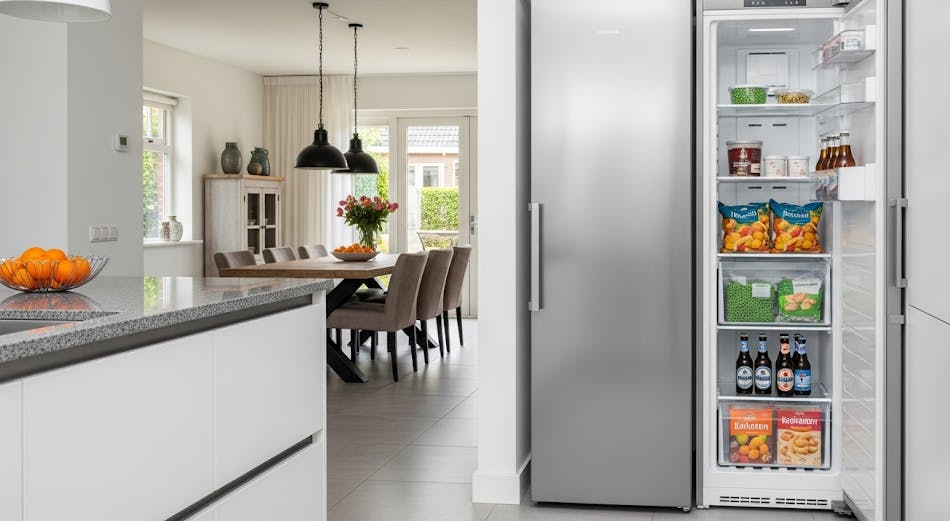 De keuken is voor de meesten de meest logische plek voor een vriezer, maar hij kan ook ergens anders staan.