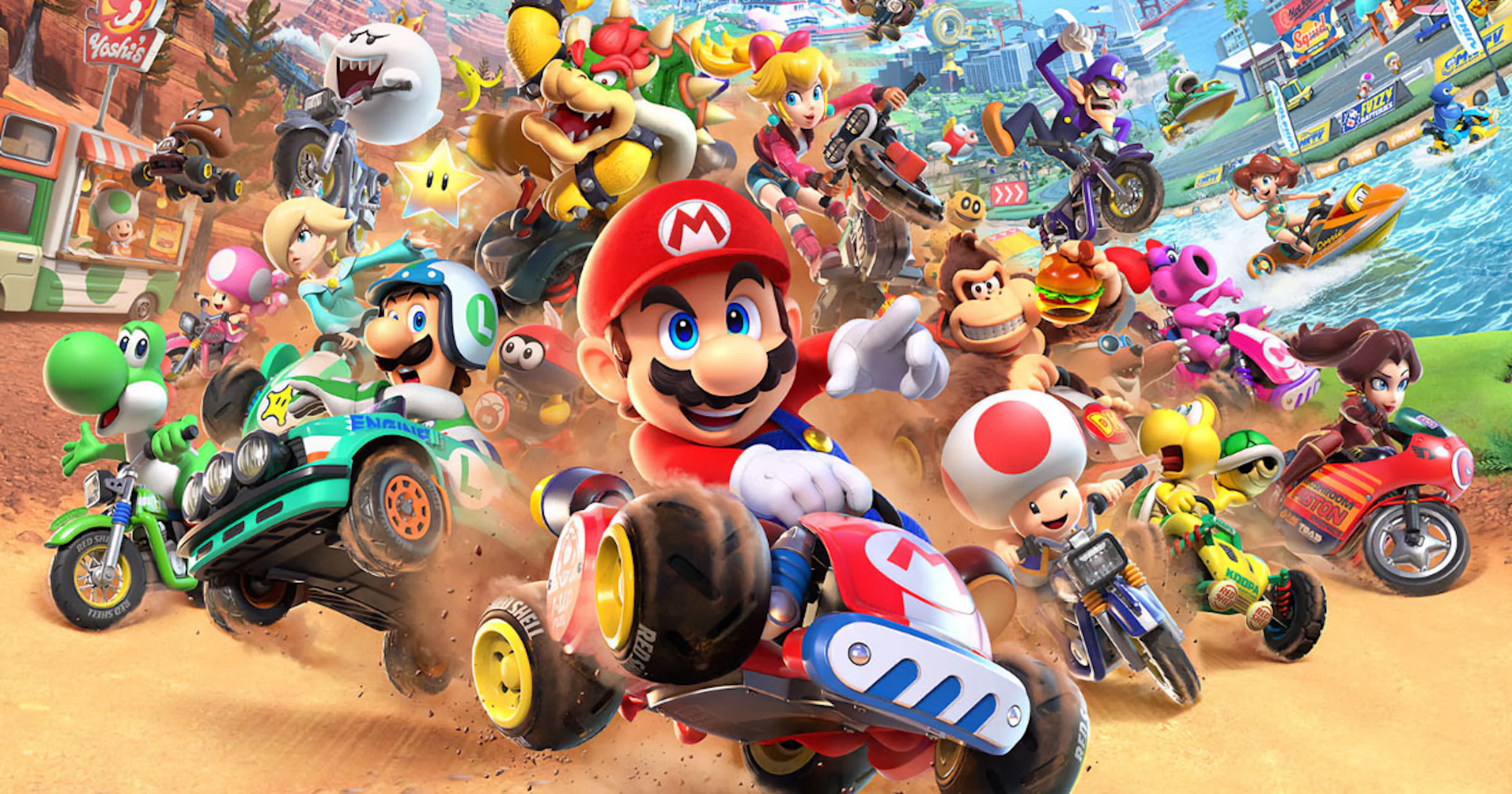 Mario Kart World-update voegt Bob-omb Blast-modus toe