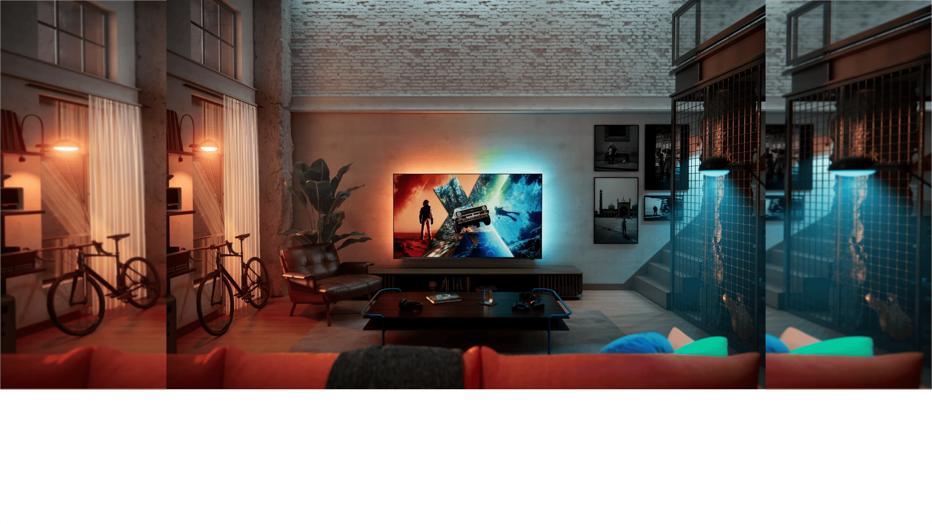 Philips toont Ambilight-tv's voor 2026 met RGB Mini-LED, OLED tot 165 Hz en een 100 inch XXL-televisie