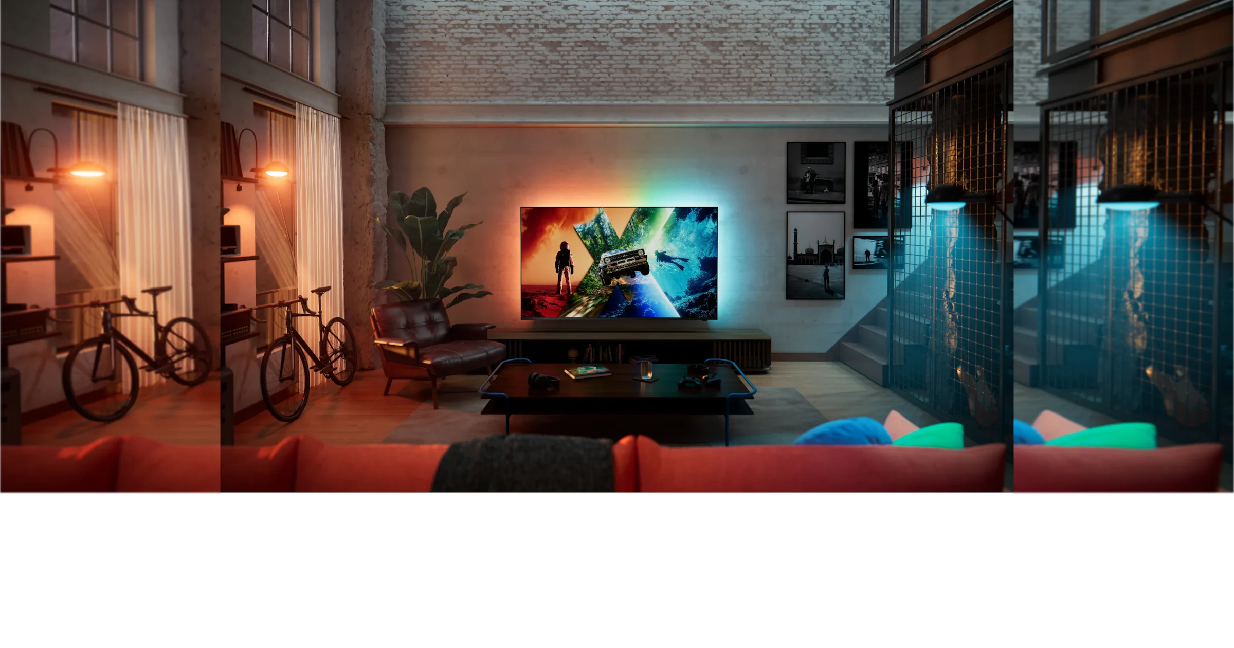 Philips toont Ambilight-tv's voor 2026 met RGB Mini-LED, OLED tot 165 Hz en een 100 inch XXL-televisie