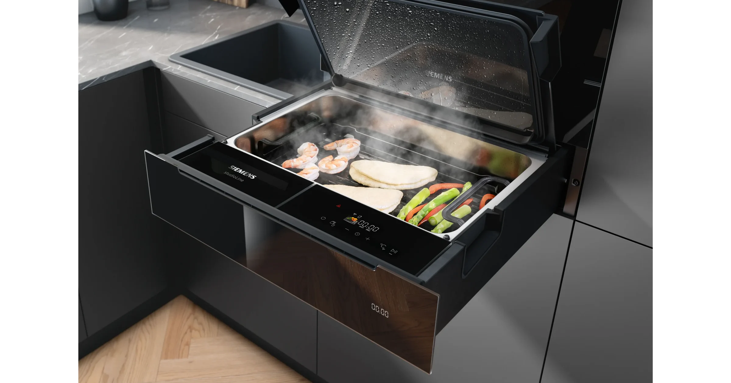 Wel stomen, geen stoomoven? Dan is de stoomlade van Siemens echt iets voor jou