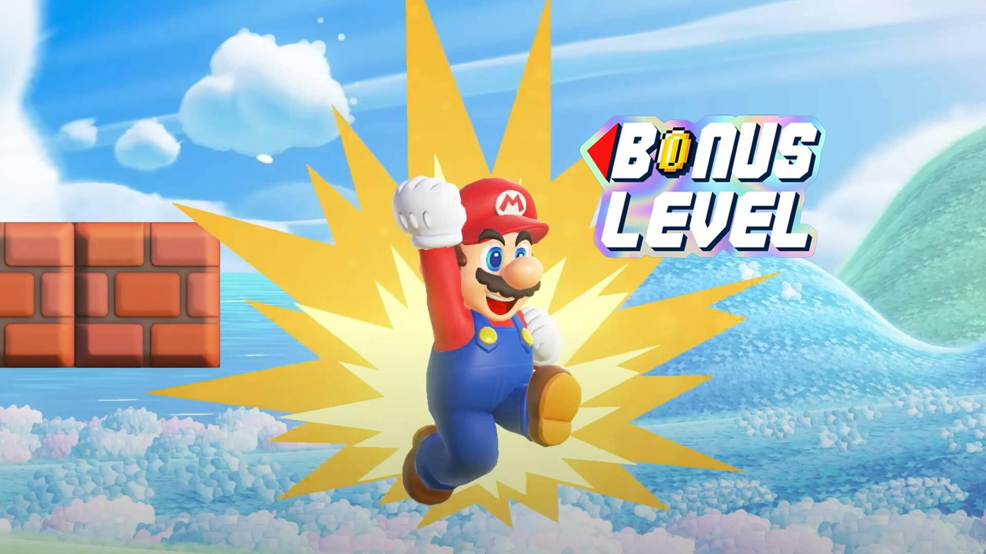 Begin gewoon aan Mario Wonder - Bonuslevel
