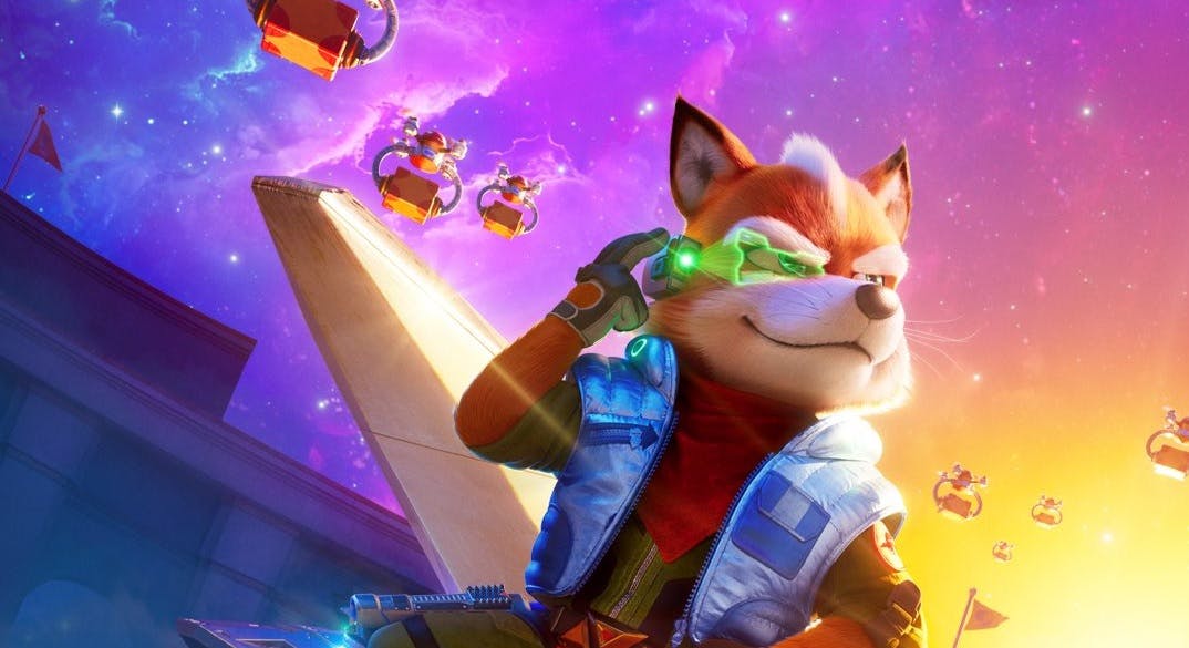Glen Powell speelt Fox McCloud in The Super Mario Galaxy Movie