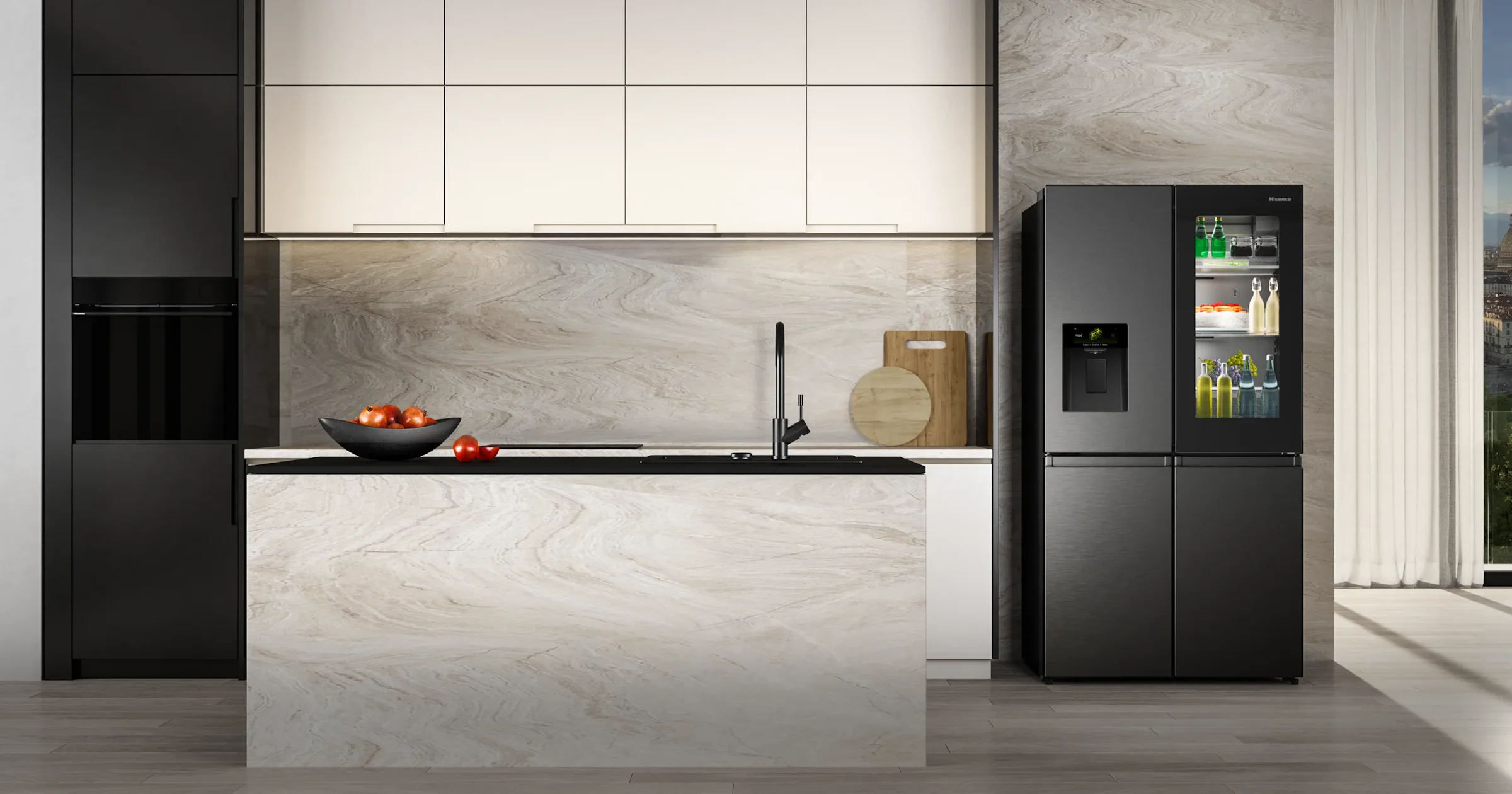 Hisense komt met koelkast met kijkvenster en recepten op het scherm