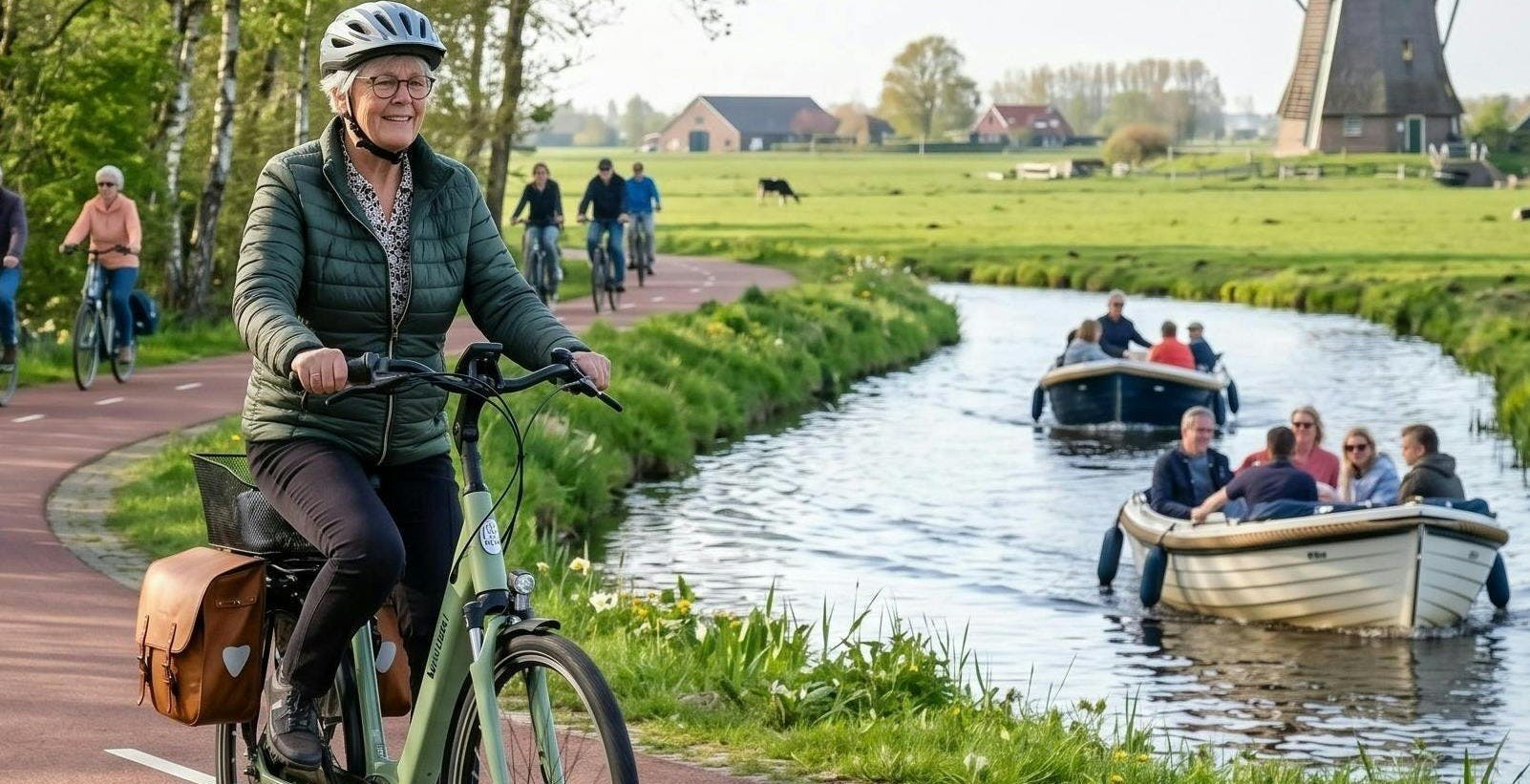 Slechts 3 tot 5 procent van fietsers in Nederland gebruikt fietshelm