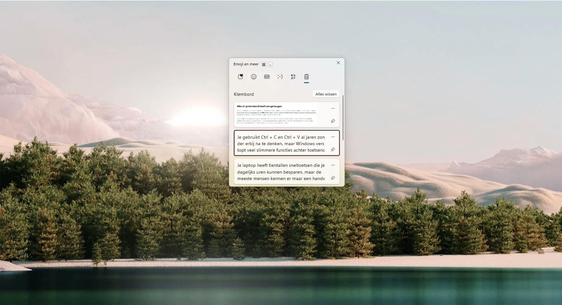 Zo werkt de klembordgeschiedenis van Windows 11