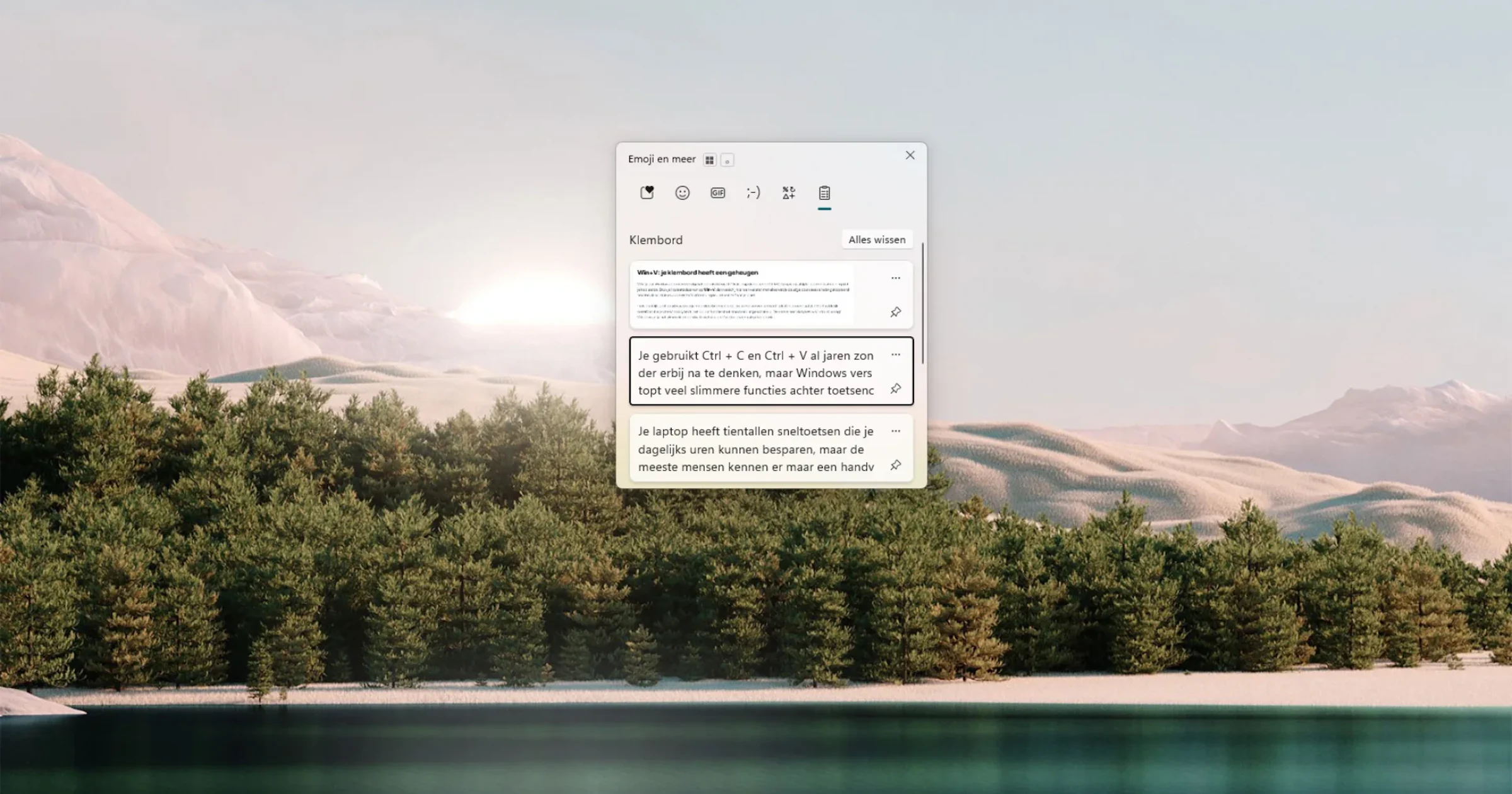 Zo werkt de klembordgeschiedenis van Windows 11