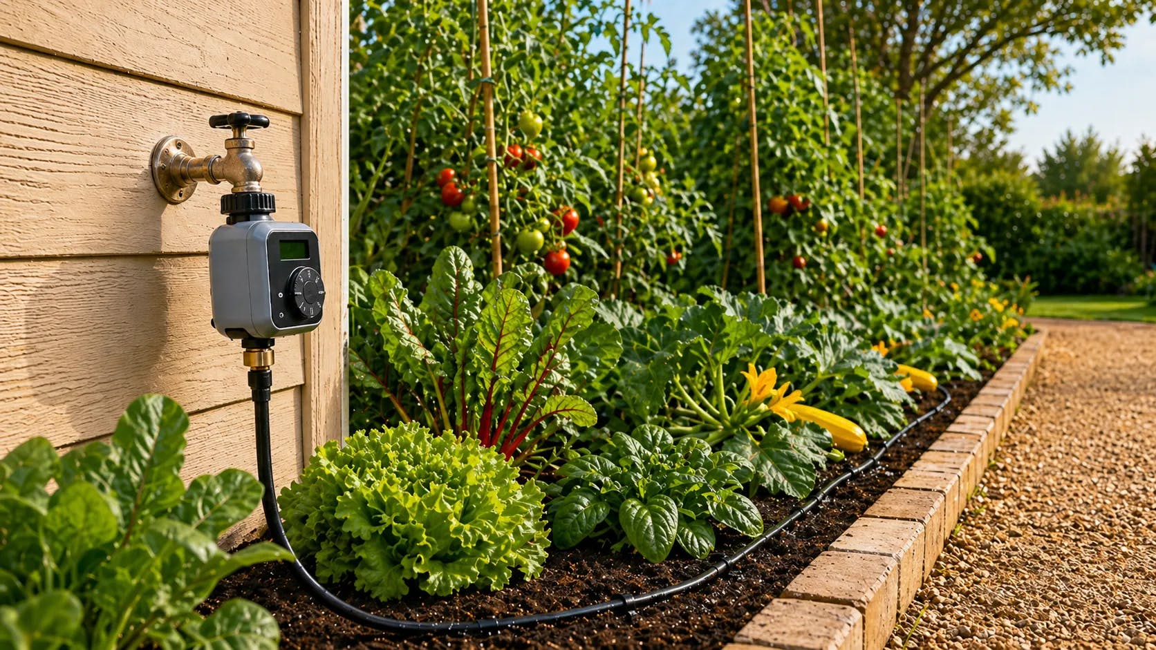 Druppelslang met timer: zo geef je je tuin automatisch water