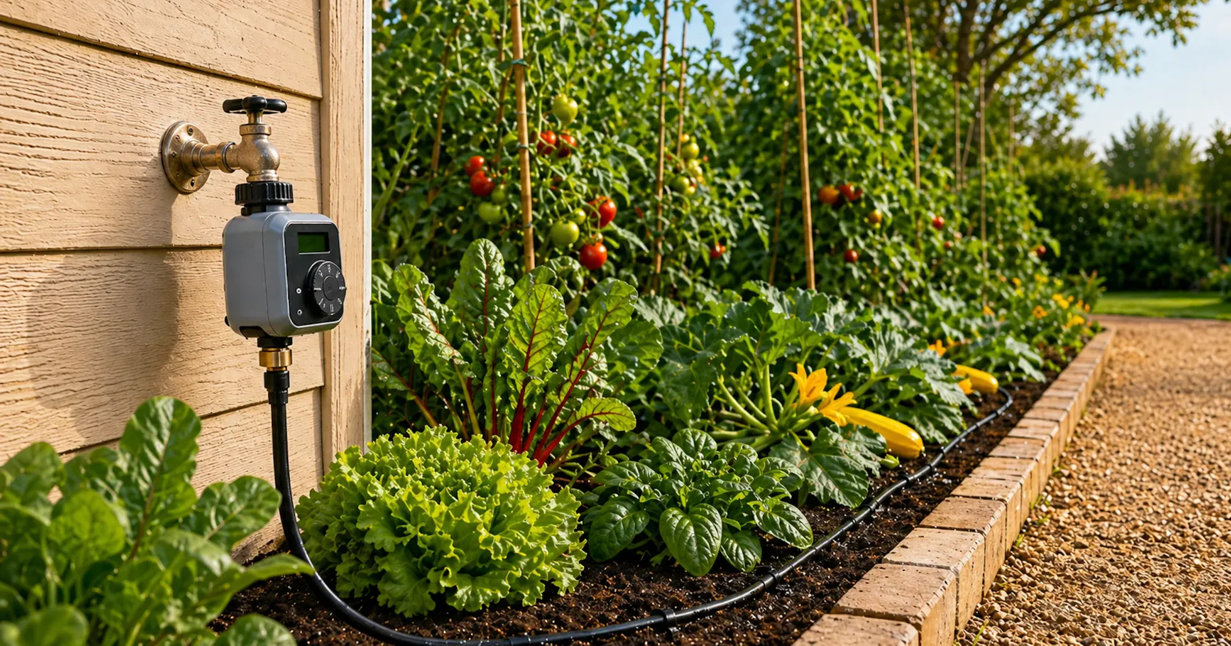 Druppelslang met timer: zo geef je je tuin automatisch water