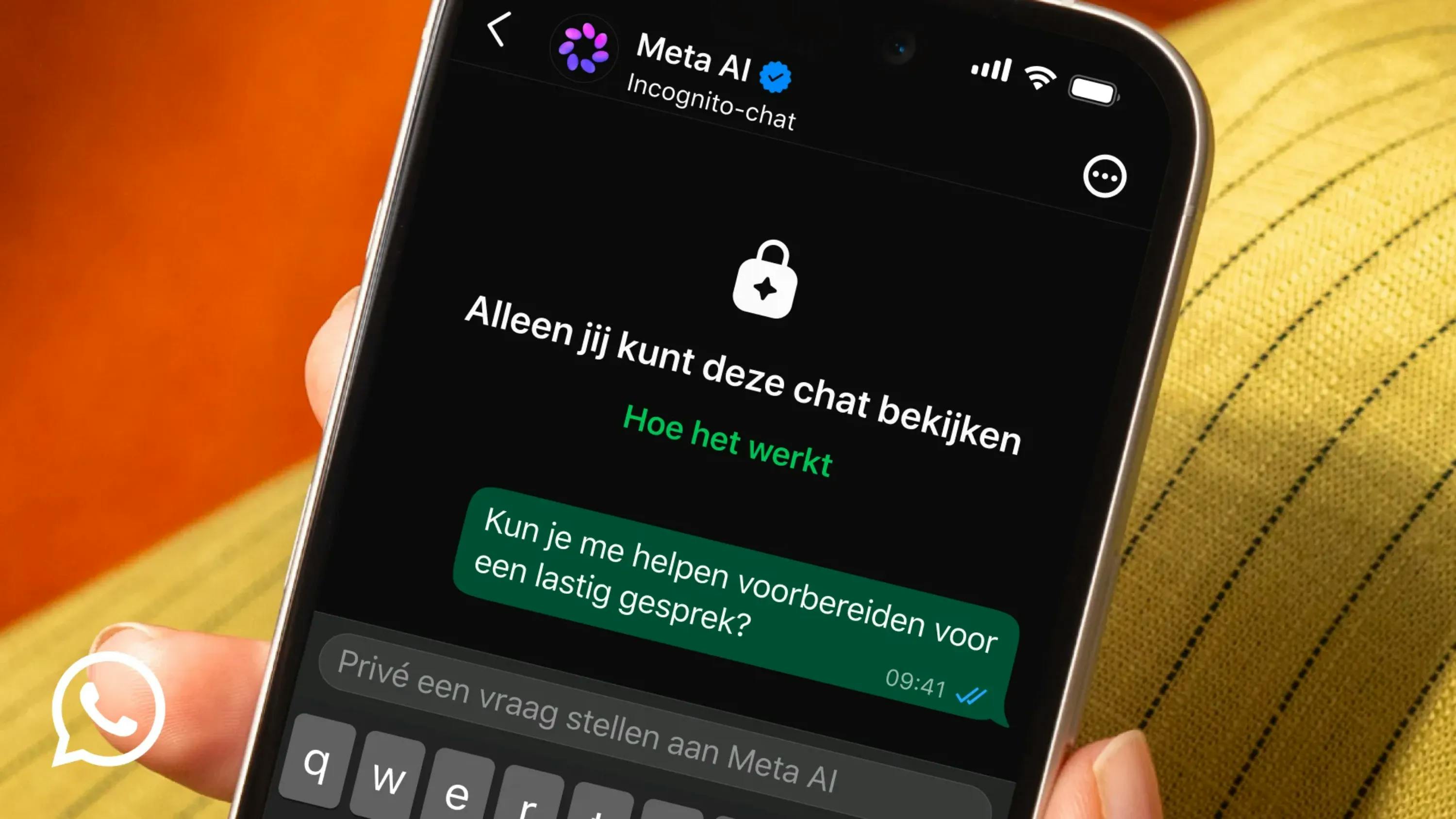 WhatsApp krijgt incognitomodus voor AI-chats: hoe privé is dat echt?