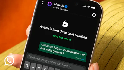 WhatsApp krijgt incognitomodus voor AI-chats: hoe privé is dat echt?