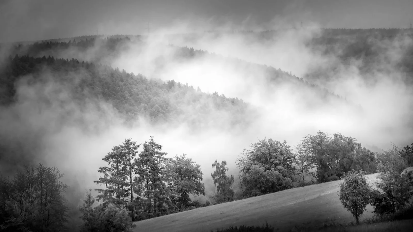 Landschapsfotografie in zwart-wit