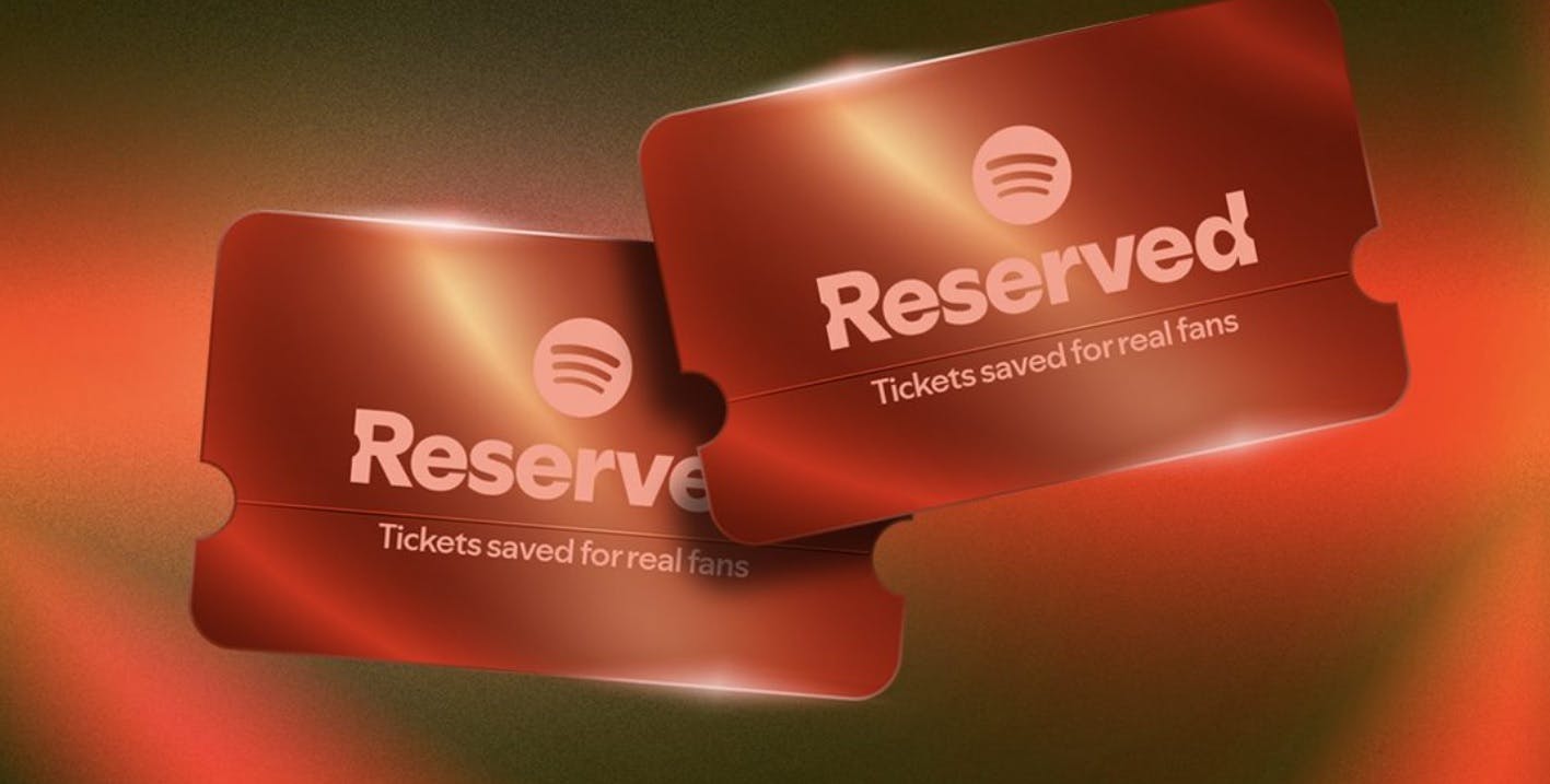 Spotify gaat concertkaartjes reserveren voor fans van artiesten