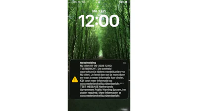 Vandaag om 12 uur een NL-Alert: niet schrikken (maar wél even je koptelefoon af)