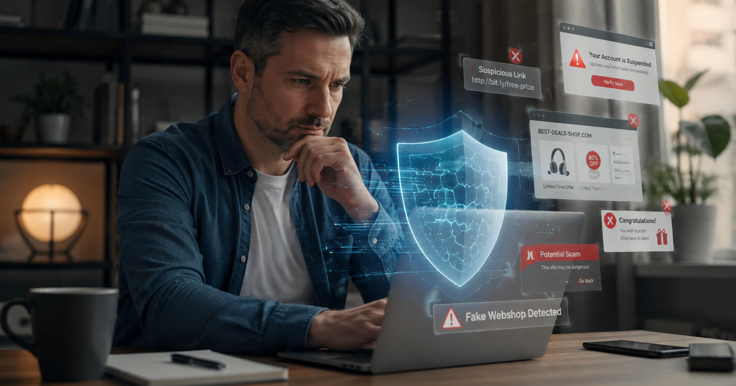 Scams en nepwebshops: de gevaren van online shoppen de kop ingedrukt