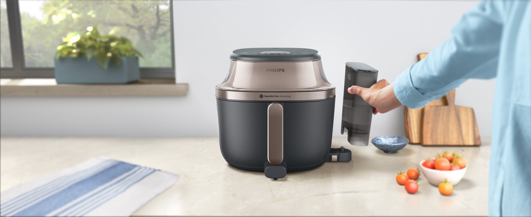Review Philips 5000 airfryer single basket – Grote mand, handige rails en fijne stoomfunctie